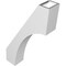 Ekena Millwork 3 1/2-in. W x 12-in. D x 20-in. H Westlake Architectural Grade PVC Knee Brace BRCP035X12X20WTL - alternate 6